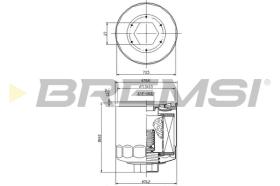 BREMSI FL0023 - FILTRO ACEITE VW-SEAT-SKODA