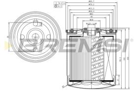BREMSI FE1312 - FILTRO COMBUSTIBLE MERCEDES BENZ
