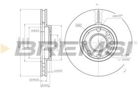 BREMSI CD7041V - DISCO FRENO OPEL - VAUXHALL - CHEVROLET