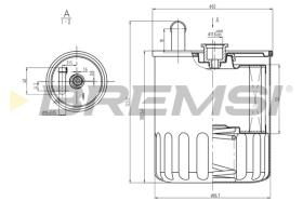 BREMSI FE0370 - FILTRO COMBUSTIBLE MERCEDES BENZ