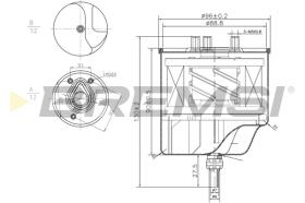 BREMSI FE0156 - FILTRO COMBUSTIBLE FIAT - CITROEN - JAGUAR