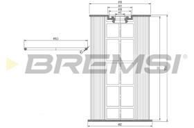 BREMSI FE0154 - FILTRO COMBUSTIBLE VW - SEAT - SKODA - AUDI