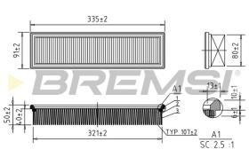 BREMSI FA0630 - FILTRO AIRE CITROEN