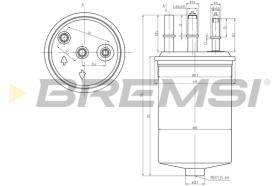 BREMSI FE0048 - FILTRO COMBUSTIBLE FORD - TATA - JAGUAR - KIA