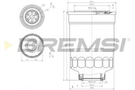 BREMSI FE0799 - FILTRO COMBUSTIBLE FORD - NISSAN - LTI - LDV