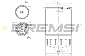 BREMSI FE0053 - FILTRO COMBUSTIBLE IVECO