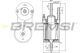 BREMSI FE0391 - FILTRO COMBUSTIBLE VW - SEAT - SKODA - AUDI