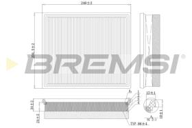 BREMSI FA0213 - FILTRO AIRE PEUGEOT