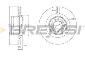 BREMSI CD6339V - DISCO FRENO VW - SEAT