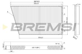 BREMSI FC0502 - FILTRO HABITACULO MERCEDES BENZ