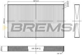 BREMSI FC0954 - FILTRO HABITACULO MERCEDES BENZ