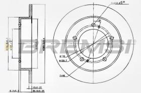BREMSI CD6351S - DISCO FRENO SUZUKI SAMURAI DELANTERO