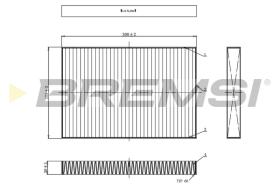 BREMSI FC0495 - FILTRO HABITACULO AUDI - SEAT - SKODA - VW