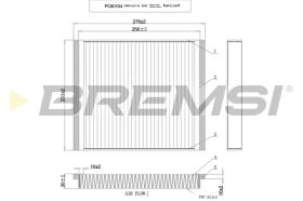 BREMSI FC0107 - FILTRO HABITACULO OPEL - CHEVROLET - ALPINA