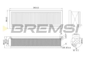 BREMSI FA0220 - FILTRO AIRE FIAT - FORD - ALFA ROMEO