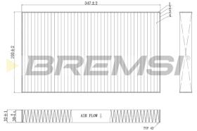 BREMSI FC0954C - FILTRO HABITACULO CARBON ACTIVO MERCEDES BENZ