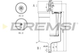 BREMSI FE0395 - FILTRO COMBUSTIBLE GASOLINA BMW- NISSAN - RENAULT - AUDI
