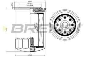 BREMSI FL0301 - FILTRO AEITE FIAT - ALFA ROMEO - LANCIA
