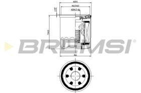 BREMSI FL0024 - FILTRO ACEITE HONDA - MAZDA