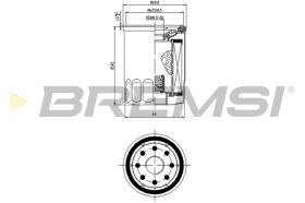 BREMSI FL0025 - FILTRO ACEITE FIAT - PEUGEOT - CITROEN - VW