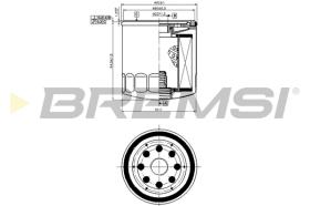 BREMSI FL0032 - FILTRO ACEITE VW - SEAT - SKODA - AUDI