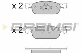 BREMSI BP3662 - PASTILLAS FRENO RENAULT - DACIA