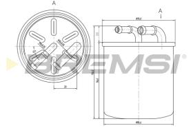 BREMSI FE0059 - FILTRO COMBUSTIBLE SMART - MERCEDES