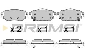 BREMSI BP3630 - PASTILLAS TRASERAS NISSAN QASHQAI