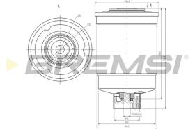 BREMSI FE0814 - FILTRO COMBUSTIBLE FORD