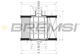 BREMSI FE0041 - FILTRO COMBUSTIBLE PEUGEOT - FIAT - FORD
