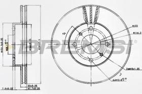 BREMSI CD6959V - DISCO FRENO NISSAN
