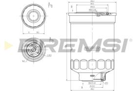 BREMSI FE0798 - FILTRO COMBUSTIBLE TOYOTA - FORD - VW - MAZDA