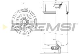 BREMSI FE0387 - FILTRO COMBUSTIBLE FORD - LT