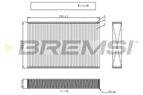 BREMSI FC0885 - FILTRO HABITACULO RENAULT - NISSAN