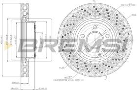 BREMSI CD7694V - DISCO FRENO MERCEDES BENZ PERFORADO
