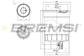 BREMSI FE0789 - FILTRO COMBUSTIBLE VW - AUDI - VOLVO