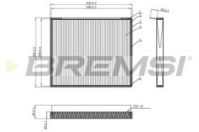 BREMSI FC0917 - FILTRO HABITACULO KIA - HYUNDAI