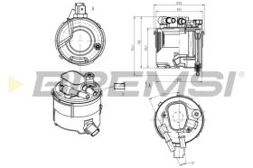 BREMSI FE0058 - FILTRO COMBUSTIBLE CON SENSOR FORD