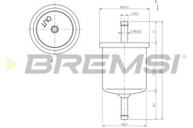 BREMSI FE1514 - FILTRO COMBUSTIBLE FORD - NISSAN - INFINITY