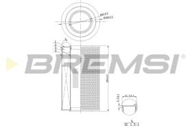 BREMSI FA0128 - FILTRO AIRE CITROEN - PEUGEOT