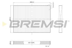 BREMSI FC0084C - FILTRO HABITACULO CARBON SEAT -  SKODA - VW - AUDI