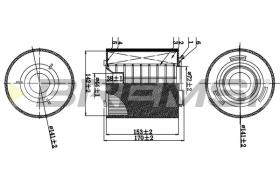 BREMSI FA0538 - FILTRO AIRE REDONDO SEAT - SKODA - VW - AUDI