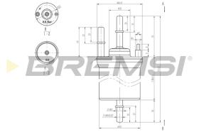 BREMSI FE0392 - FILTRO COMBUSTIBLE VW - SEAT - SKODA - AUDI