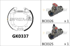 BREMSI GK0337 - KIT ZAPATAS PREMONTADO RENAULT - OPEL