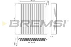 BREMSI FC0453 - FILTRO HABITACULO KIA - HYUNDAI