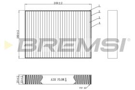 BREMSI FC0457C - FILTRO HABITACULO NISSAN CARBON