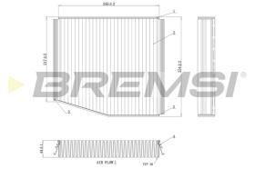 BREMSI FC0087C - FILTRO HABITACULO MERCEDES BENZ CARBON