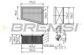 BREMSI FA0644 - FILTRO AIRE RENAULT - NISSAN - OPEL