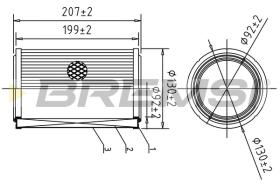 BREMSI FA1608 - FILTRO AIRE RENAULT