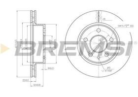 BREMSI CD6860V - DISCO FRENO MERCEDES BENZ